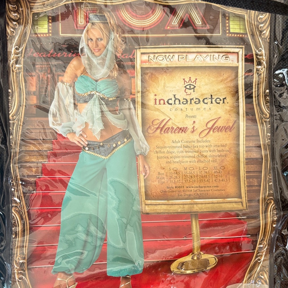 InCharacter Jasmine Costume size small Halloween